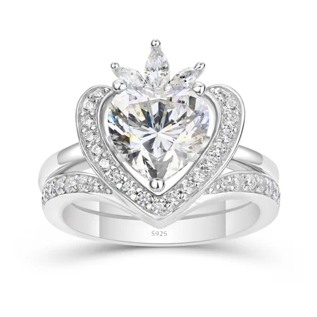 Heart Cut Diamond White 925...