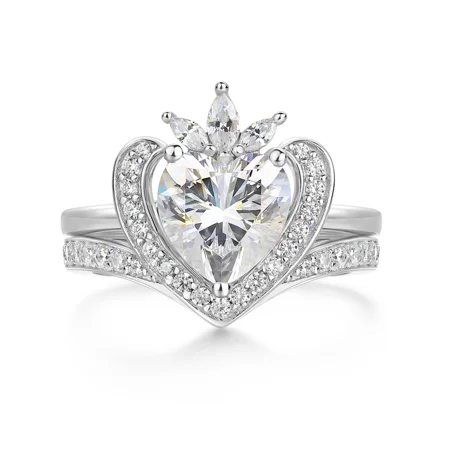 Heart Cut Diamond White 925...
