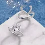 Heart Cut Diamond White 925 Sterling Silver Halo Bridal Ring Set
