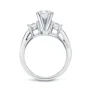 Princess Cut Diamond White 3-Piece Bridal Sets in Sterling Silver