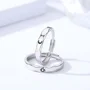Sun and Moon Sterling Silver Couple Rings