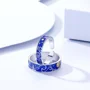 Starry Sky Sterling Silver Blue Couple Rings