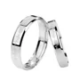 Heartbeat Sterling Silver Couple Rings