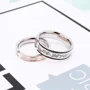 My Love Heart Princess Diamond White Titanium Couple Rings