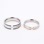 My Love Heart Princess Diamond White Titanium Couple Rings