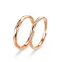 Round Diamond White Sterling Silver Couple Rings