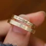 My Heart Will Go On Round Diamond White Sterling Silver Couple Rings
