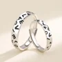 Love Sterling Silver Couple Rings